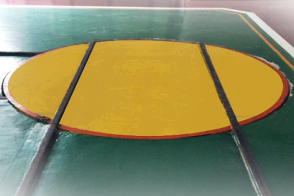 The demand for a rotary table when the transfer cart turns