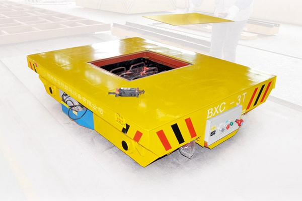 The electric flat car battery should not be inverted