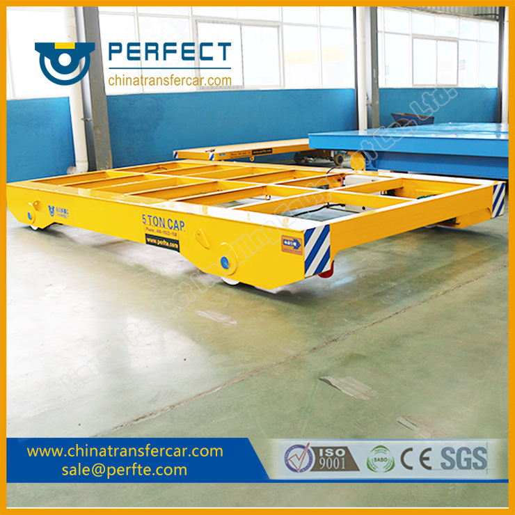 5ton Cable Reel Powered Abrasive Blasting Rail Transfer Cart as Print Industry