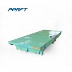 How should the industrial rail trolley DC motor cover be protected