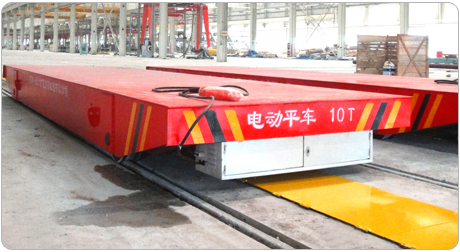 Busbar powered rail ferry cart