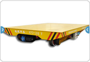 Trackless electric flat cars