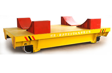 Paper industry assembly line apply rail flat trolley/Battery operated transfer trolley