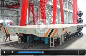 Forklift towed free turning trackless handling vehicle mold transfer flat vehicle video picture