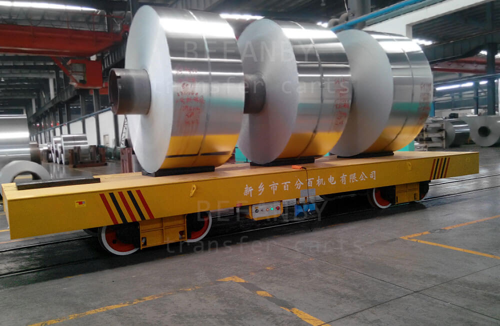 Electric Coil Rail Transfer Cart-50 ton Steel Coil Transfer Car