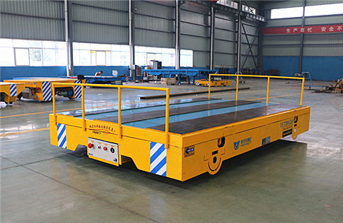 Detachable transfer trolley mounted on track for forging plant