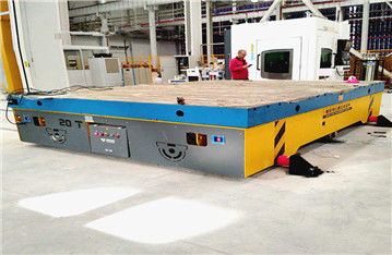 Towed cable power boiler factory rail transfer solution trolley/mold transfer trolley