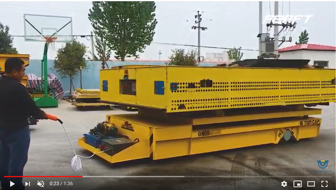 Steel Coil Transfer Cart With Hydraulic Lifting video picture